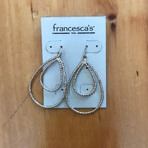 Gold Pendant Earrings